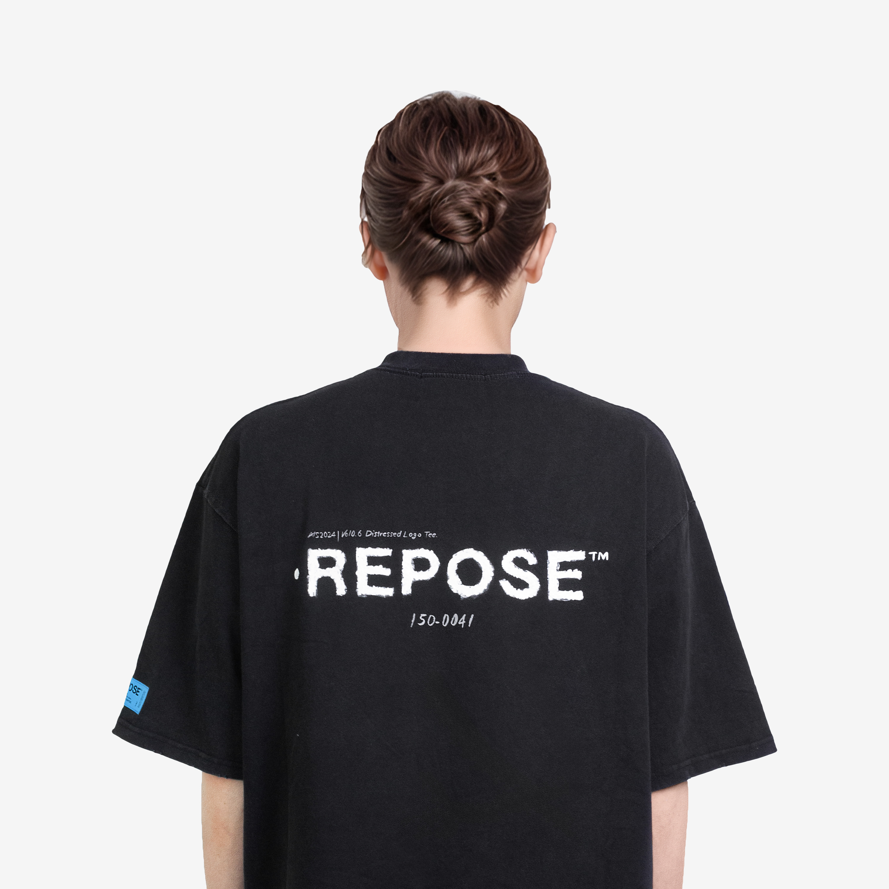REPOSE Distressed Logo Tee