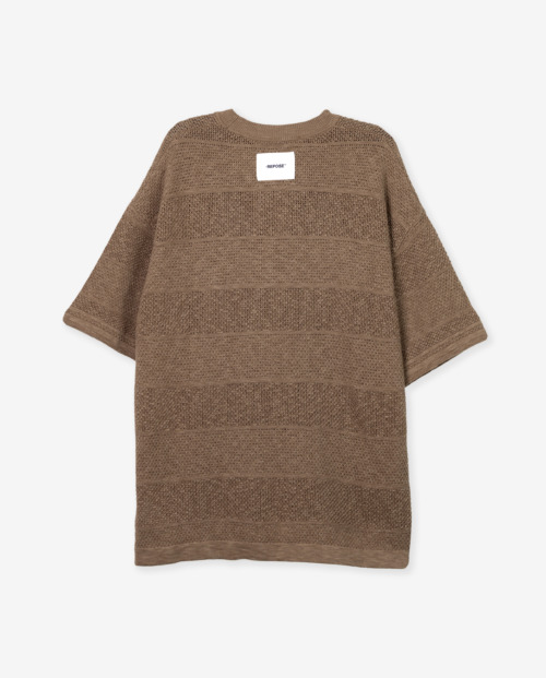REPOSE Knitted Brown Tee