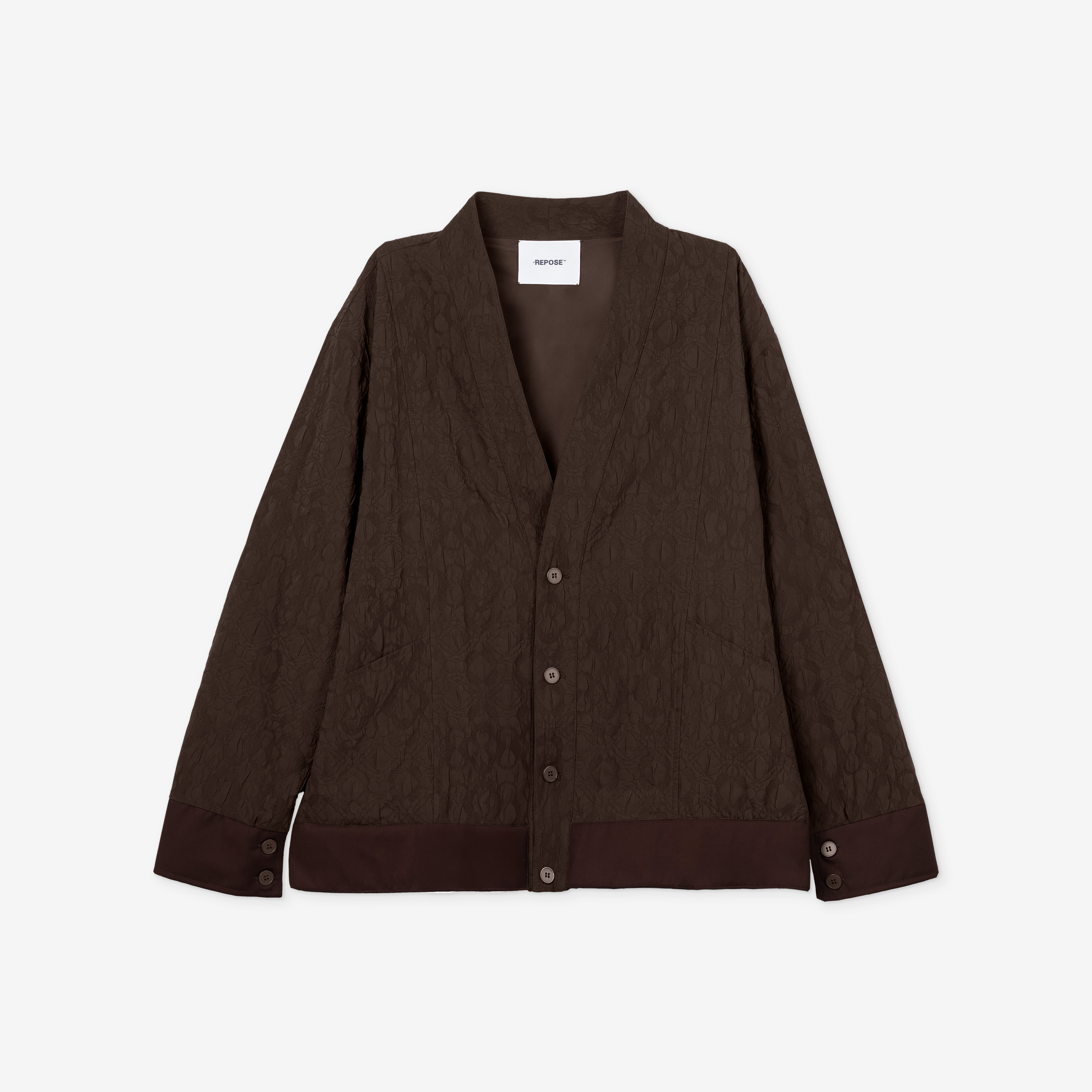 REPOSE Kimono Patterned Blazer